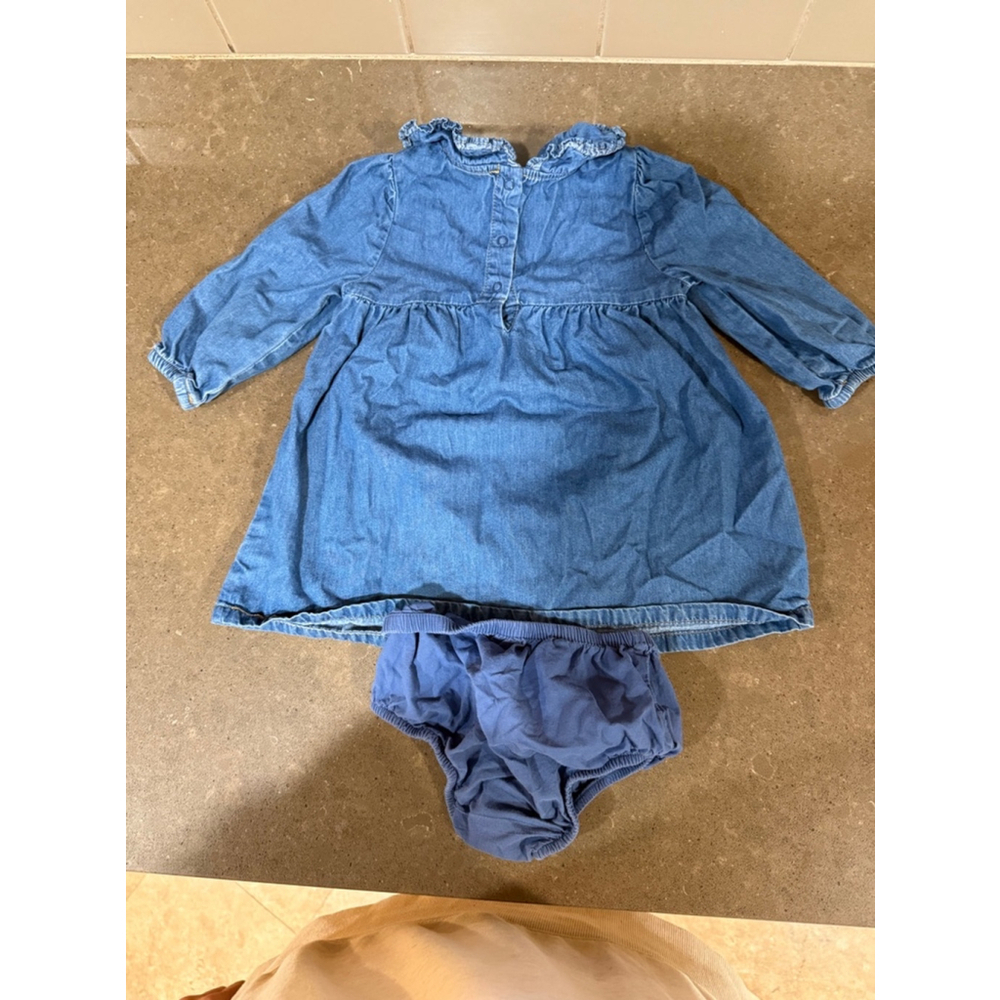 Girl Cat & Jack denim Dress 18M Blue